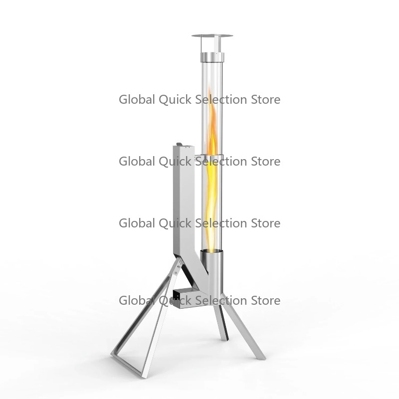 Outdoor Camping Heater - موقد خارجي يعمل بالحبيبات من الفولاذ