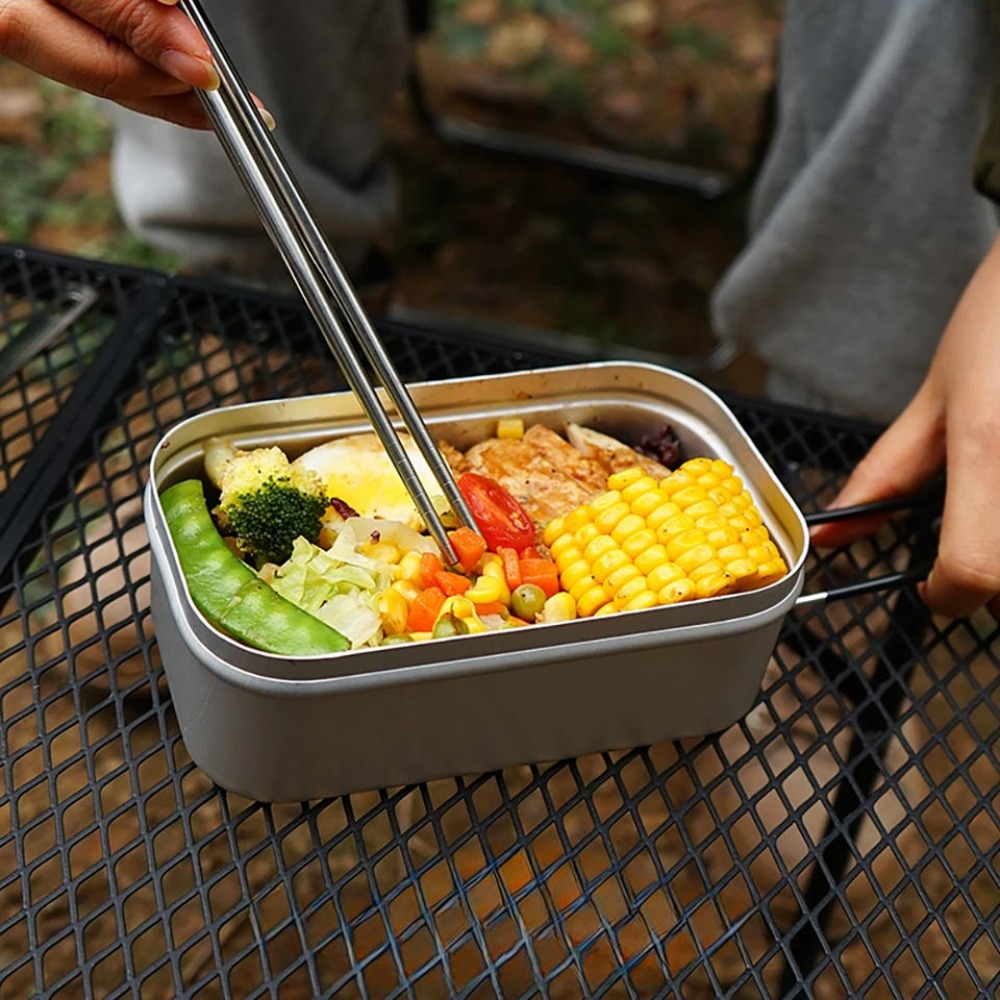 Outdoor Camping Kitchen Set - أدوات طهي خفيفة الوزن للتخييم، صندوق