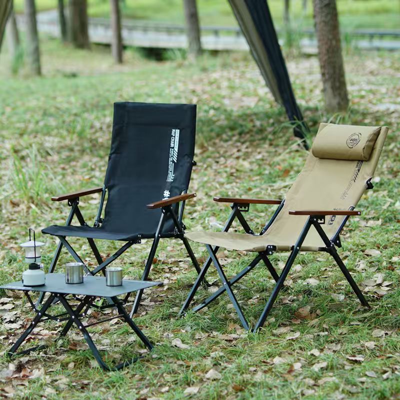 Outdoor Camping Recliner Chairs - كرسي شاطئ وتخييم قابل للطي بظهر