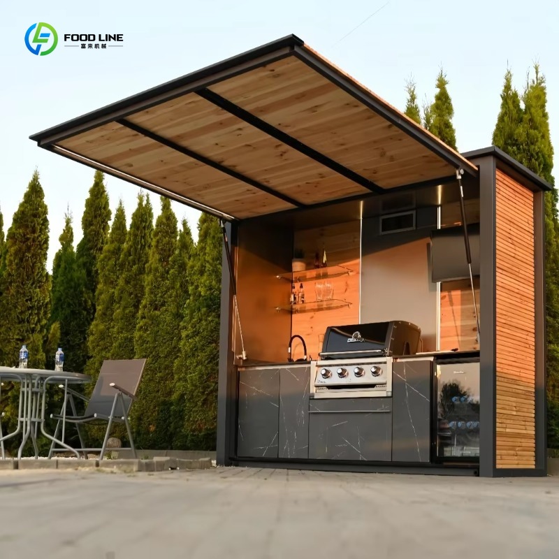 Outdoor Camping Kitchen Set - مجموعة خزائن مطبخ خارجية مسبقة الصنع
