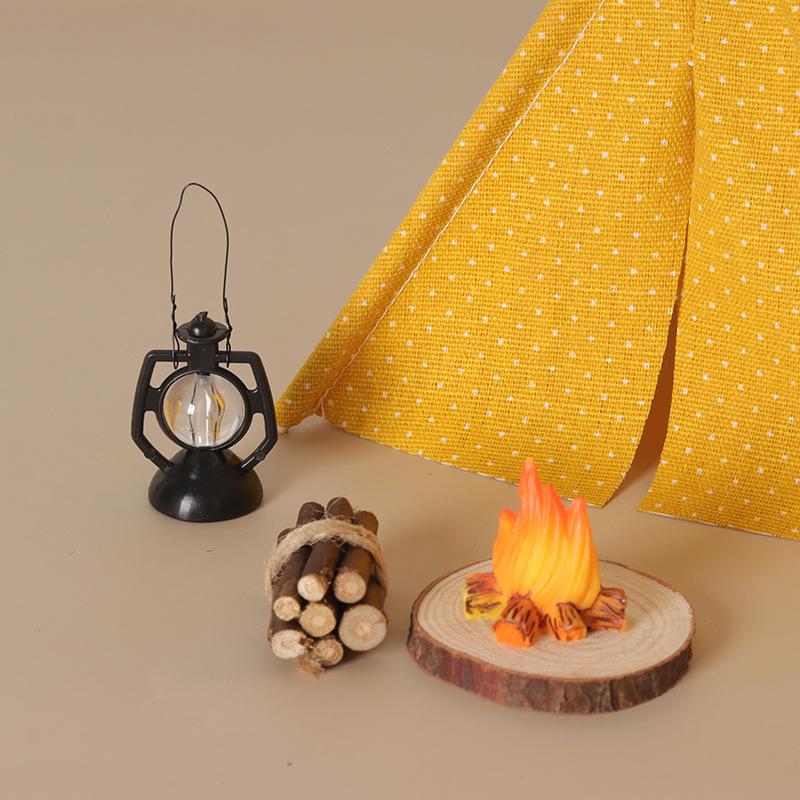 Outdoor Camping House - نموذج خيمة تخييم بمقياس 1:12 للديكور،