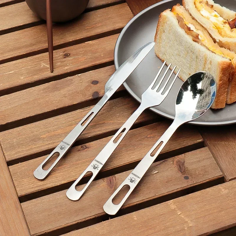 Outdoor Camping Kitchen Set - HWZBBEN-مجموعة أدوات المائدة التيتانيوم ، شوكة