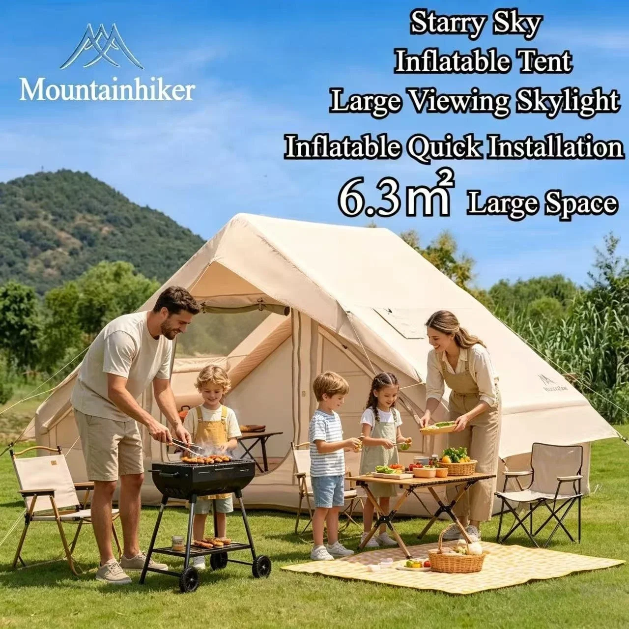 Outdoor Camping House - خيمة MOUNTAINHIKER قابلة للنفخ كبيرة الحجم