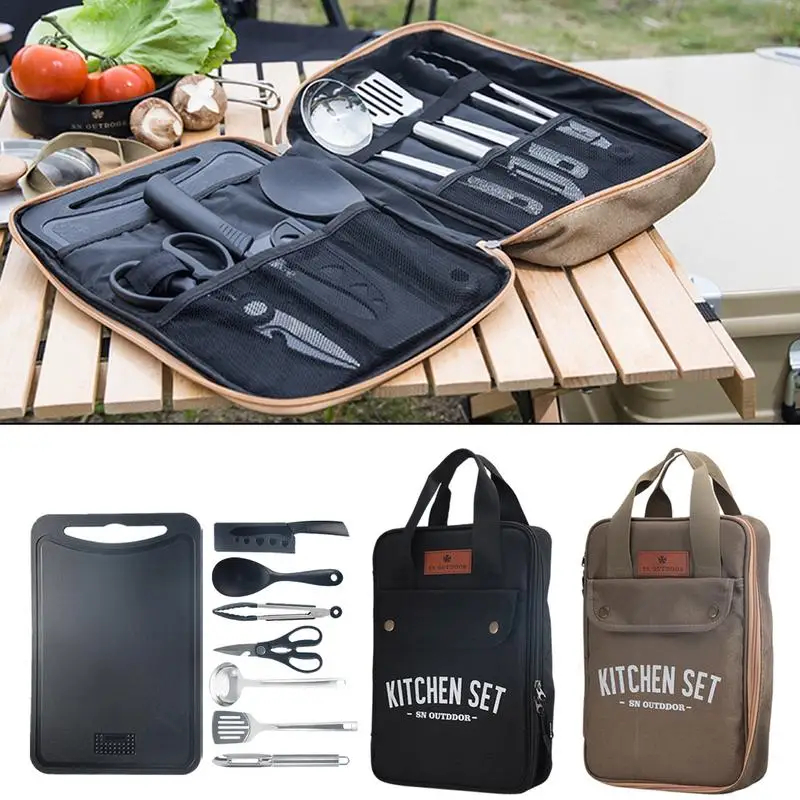 Outdoor Camping Kitchen Set - طقم أدوات طهي للتخييم مكون من