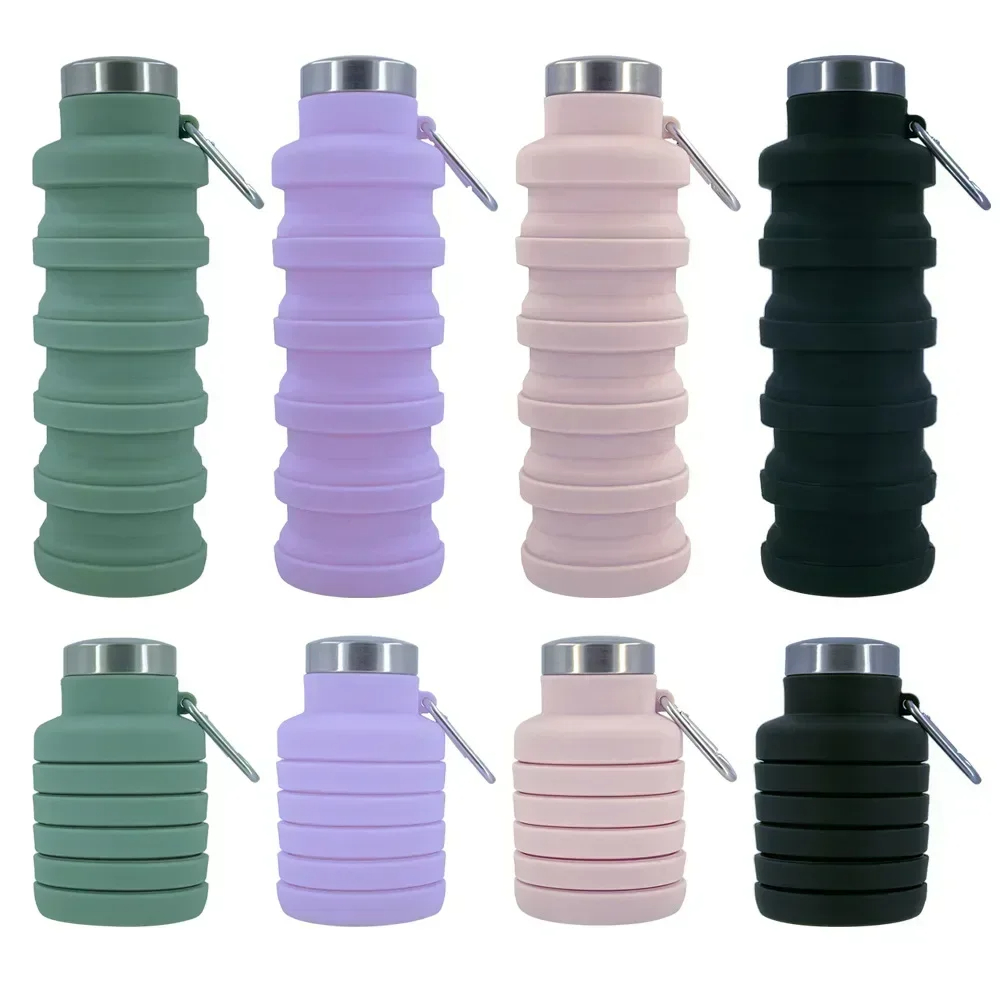 Collapsible Water Bottle - زجاجة مياه قابلة للطي، زجاجات قابلة