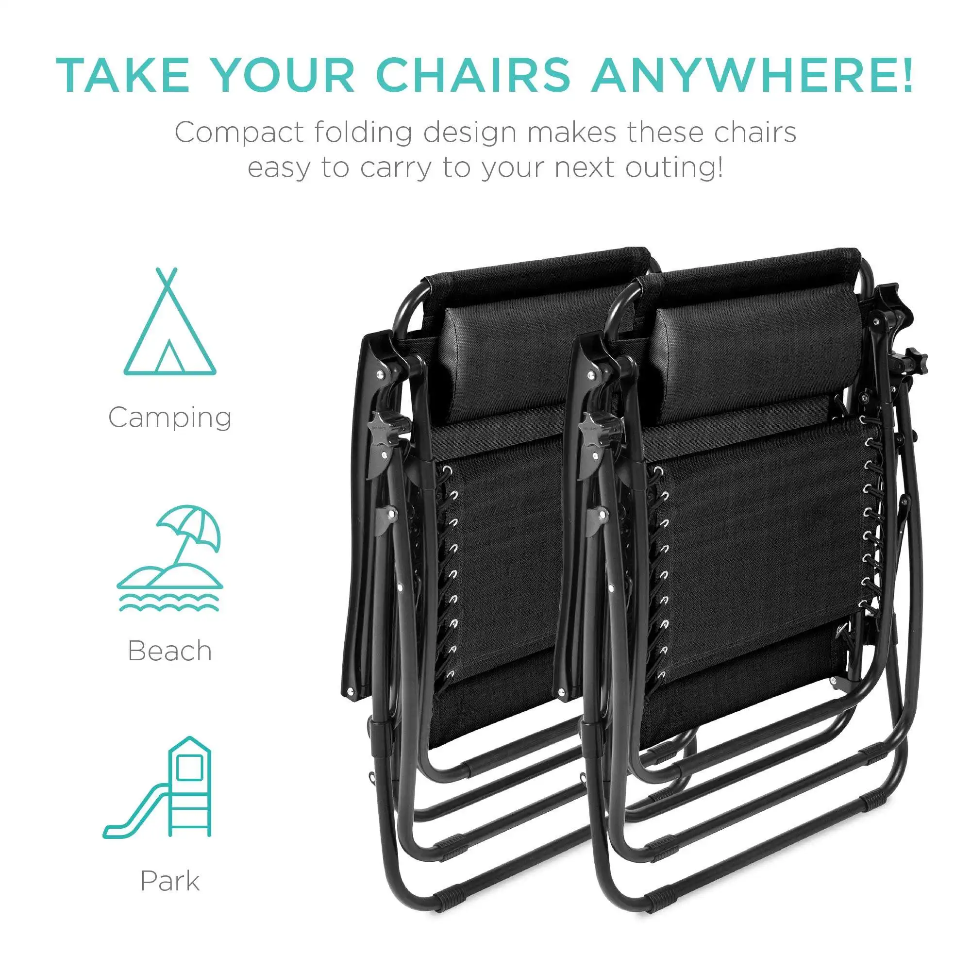 كرسي استرخاء محمول خفيف الوزن  - مراجعة Outdoor Camping Recliner Chairs وسعره
