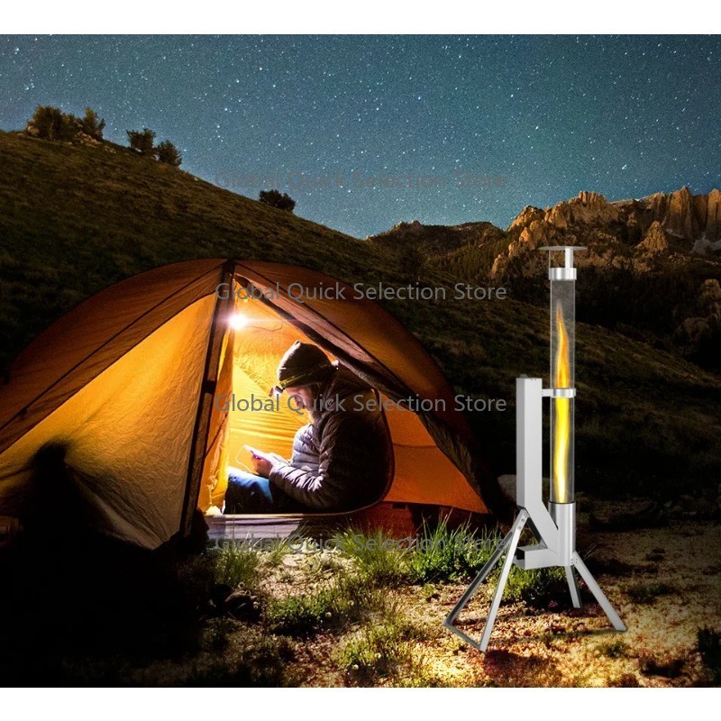 موقد خارجي يعمل بالحبيبات من ا - مراجعة Outdoor Camping Heater وسعره