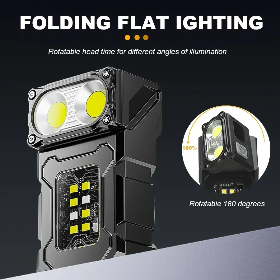 مصباح يدوي صغير محمول LED COB  - مراجعة Battery Outdoor Camping وسعره