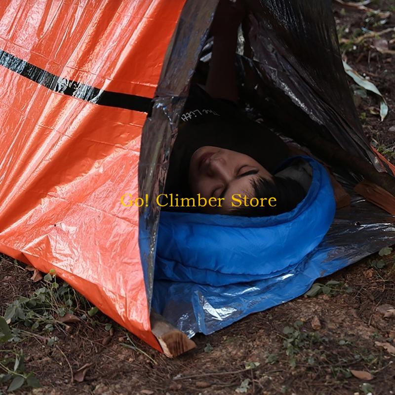 Q84C بقاء خيمة 2 شخص الطوارئ ا - مراجعة Outdoor Camping On Youtube وسعره
