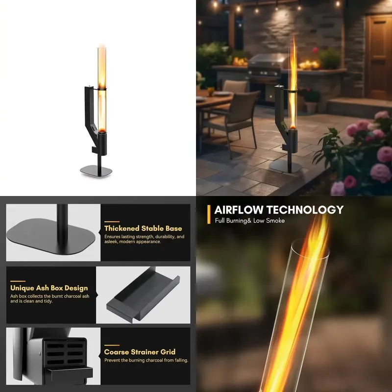 مدفأة حبيبات الخشب للفناء مع م - مراجعة Outdoor Camping Heater وسعره