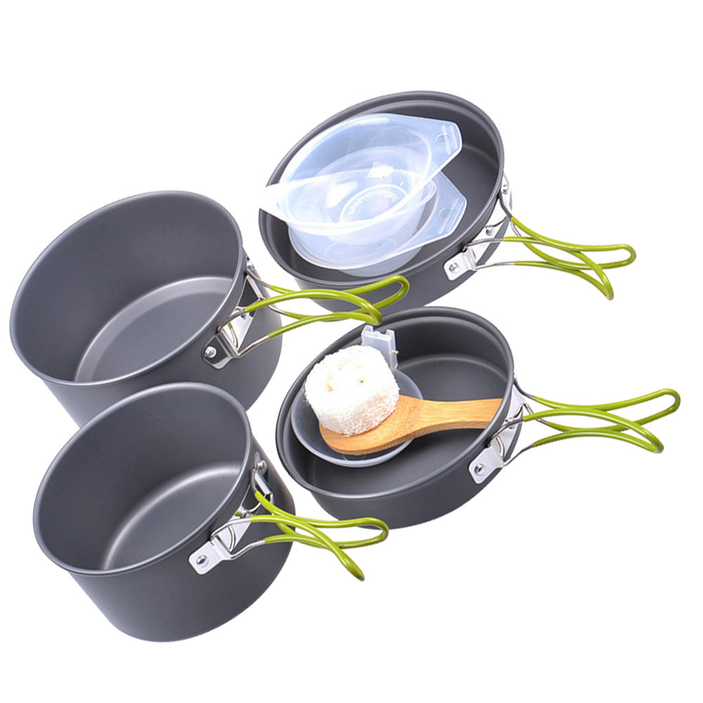 مجموعة أدوات طهي محمولة للتخيي - مراجعة Outdoor Camping Kitchen Set وسعره