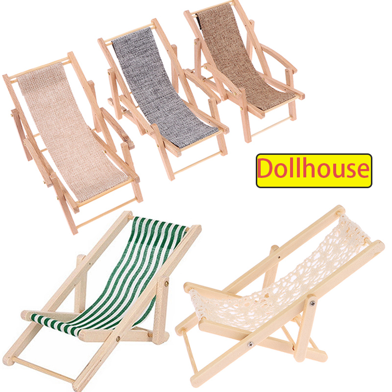 1 قطعة 1/12 دمية كرسي سطح السف - مراجعة Folding Chair وسعره