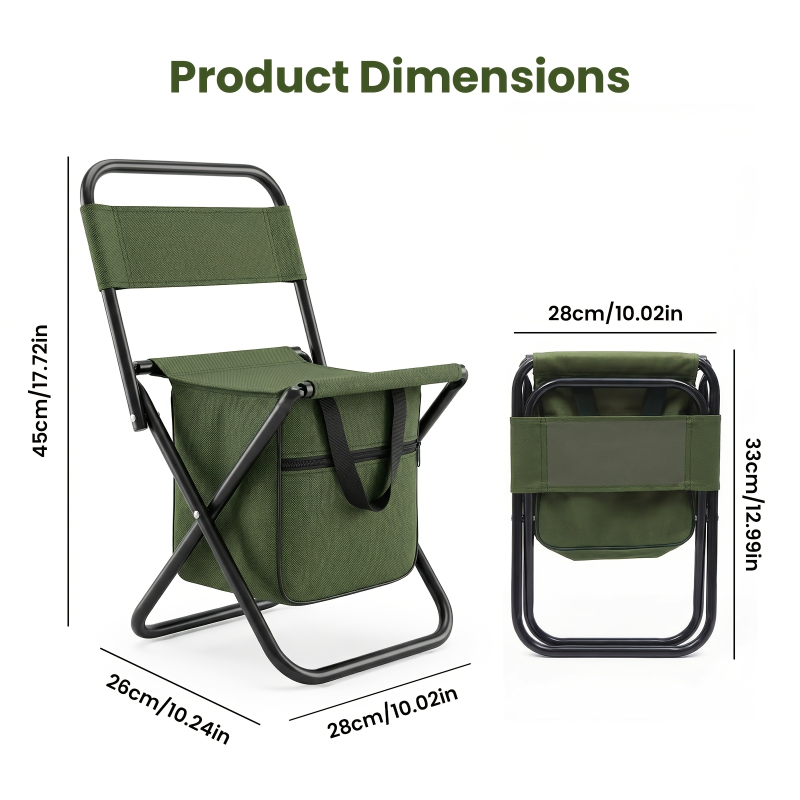 كرسي تخييم 2 في 1 مع حقيبة كبي - مراجعة Outdoor Camping Recliner Chairs وسعره