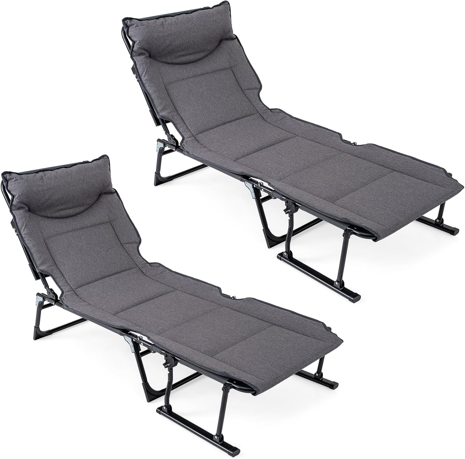 مجموعة كراسي استرخاء قابلة للط - مراجعة Outdoor Camping Recliner Chairs وسعره