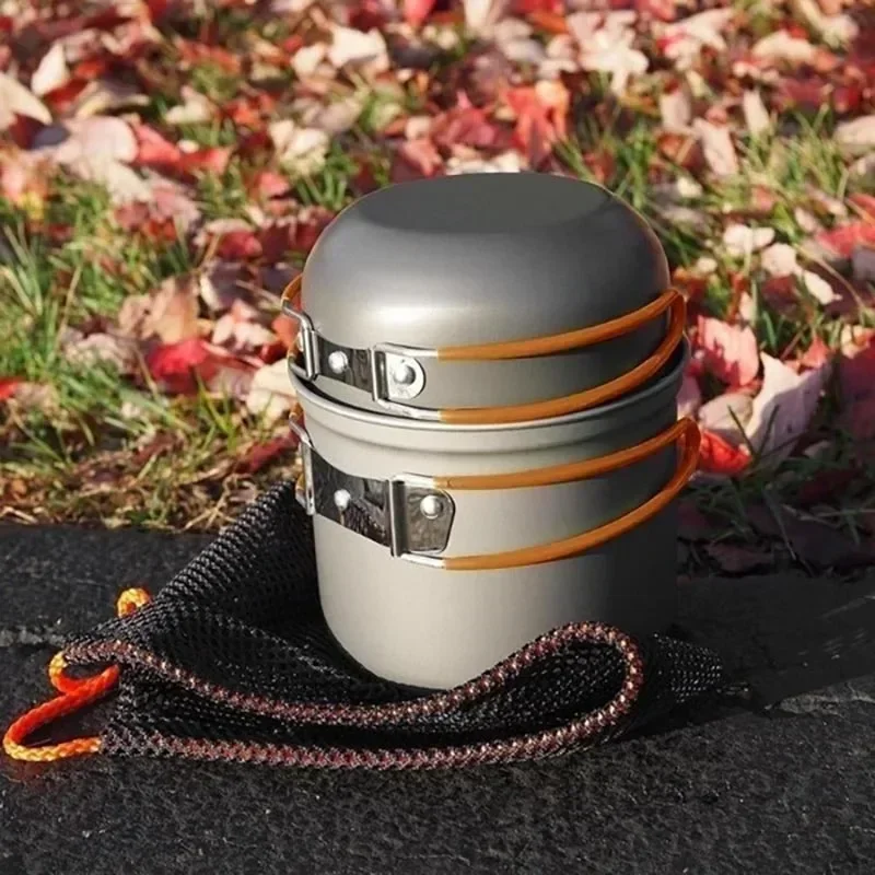 جديد التخييم وعاء المحمولة في  - مراجعة Outdoor Camping Kitchen Set وسعره
