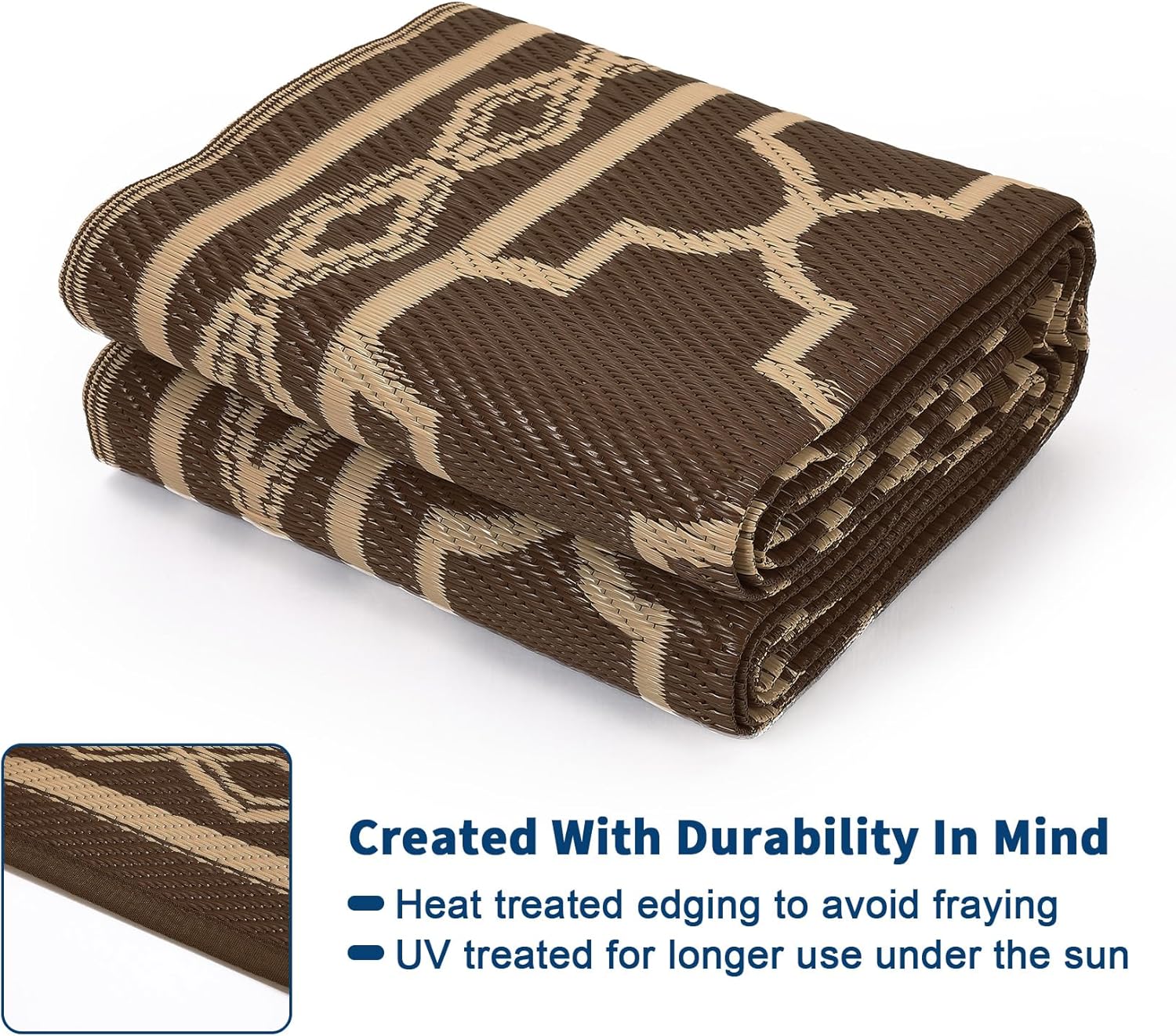سجادة خارجية قابلة للعكس مقاس  - مراجعة Outdoor Camping Rugs 9X12 وسعره