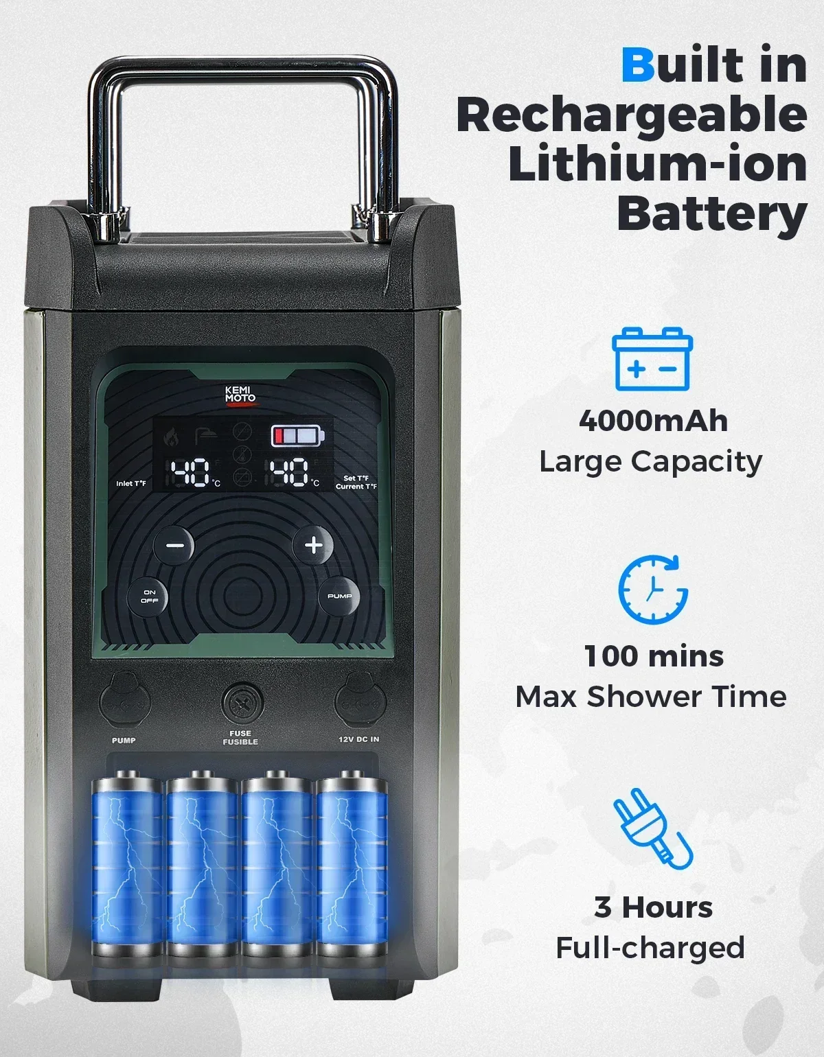 سخان مياه محمول من كيميموتو مع - مراجعة Outdoor Camping Heater وسعره