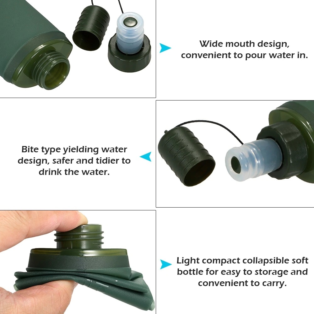 حقيبة ماء قابلة للطي سعة 250 م - مراجعة Collapsible Water Bottle وسعره
