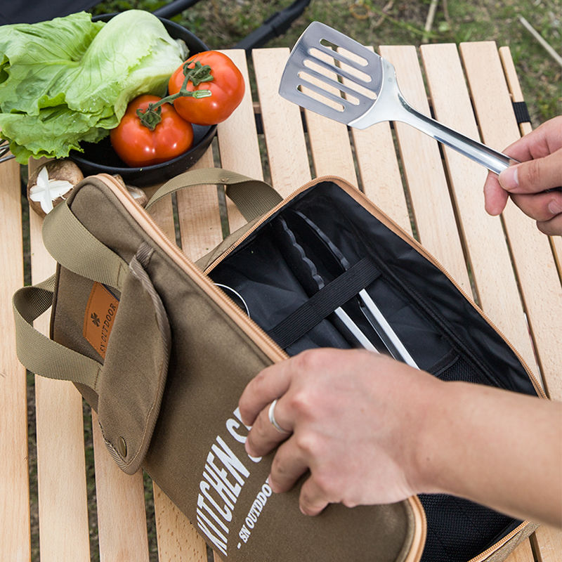 طقم أدوات طهي للتخييم مكون من  - مراجعة Outdoor Camping Kitchen Set وسعره
