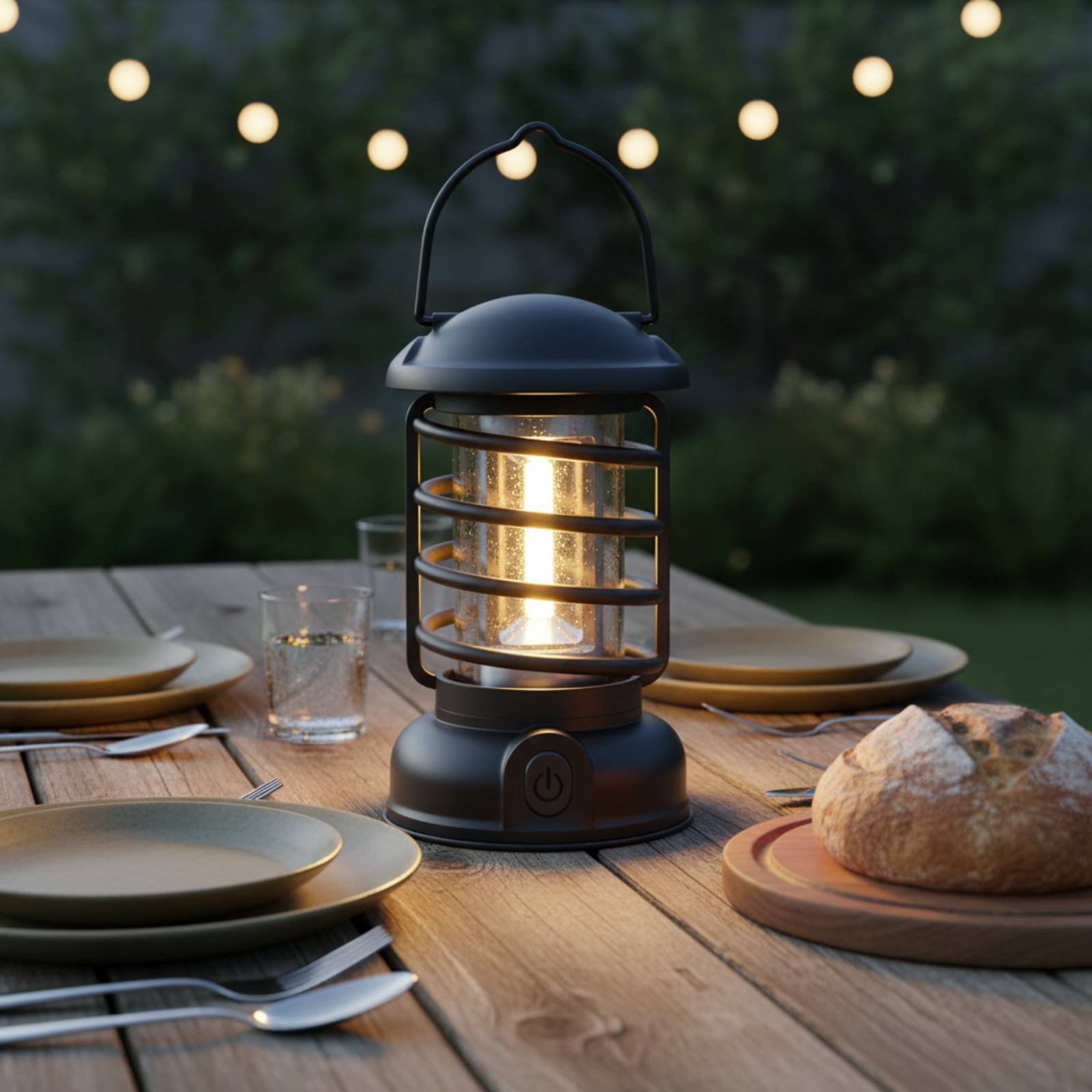 فانوس تخييم بتصميم عتيق مع مصد - مراجعة Battery Outdoor Camping وسعره