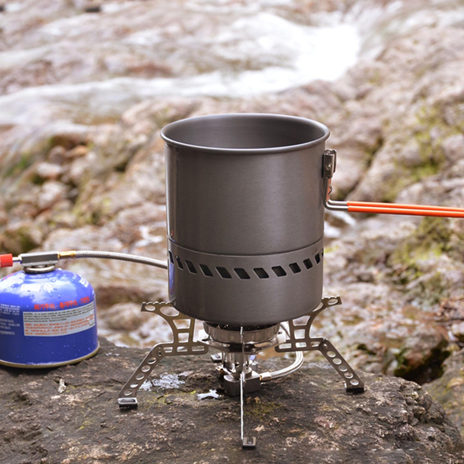 موقد تخييم 1.5 لتر، أداة طهي خ - مراجعة Outdoor Camping Kitchen Set وسعره