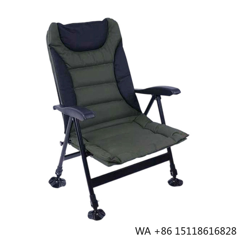 كرسي خارجي محمول قابل للطي بخم - مراجعة Outdoor Camping Recliner Chairs وسعره