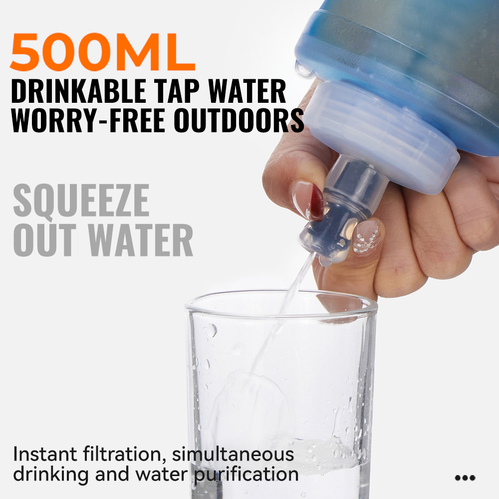 زجاجة مياه قابلة للطي مع فلتر  - مراجعة Collapsible Water Bottle وسعره