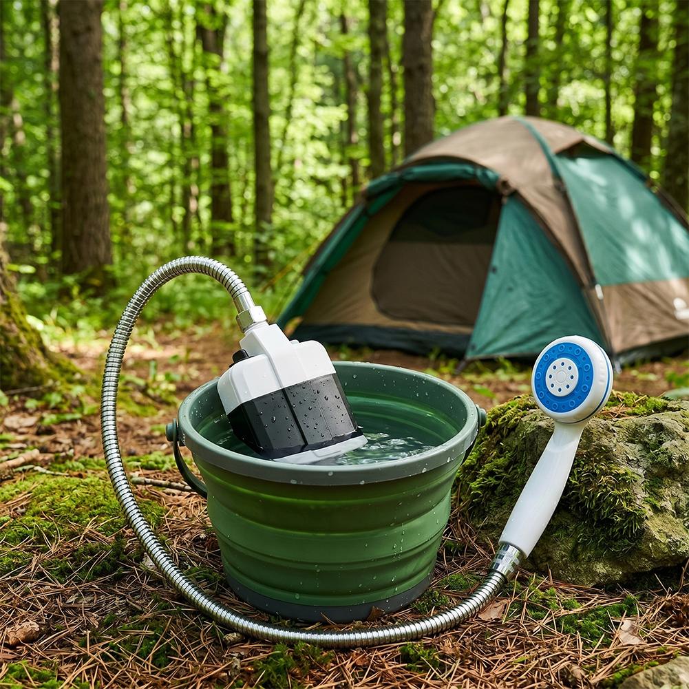 دش تخييم كهربائي قابل لإعادة ا - مراجعة Outdoor Camping Heater وسعره