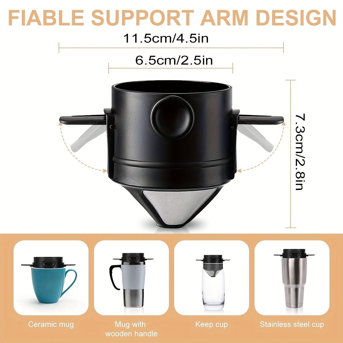 كوب فلتر قهوة محمول ، فلتر صان - مراجعة Collapsible Water Bottle وسعره